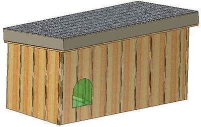 INSULATED DOG HOUSE PLANS, 15 TOTAL, SMALL DOG, WITH PATIO EASY TO
