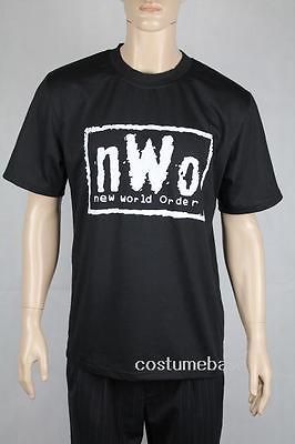 NWO NEW WORLD ORDER T Shirt WRESTLING VINTAGE WCW MENS Black Shirt 100