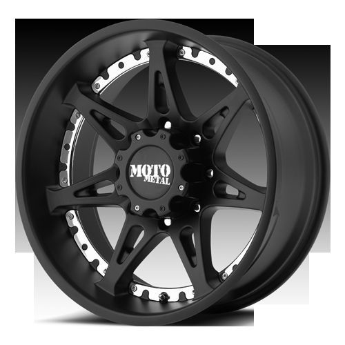 18 Wheels Rims Moto Metal Satin Black with 33x12 50x18 Nitto Mud