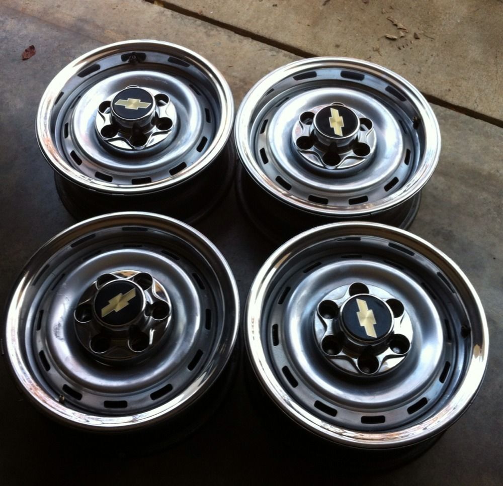 Original GM Chevy Truck Rally Wheels Ralley Stainless