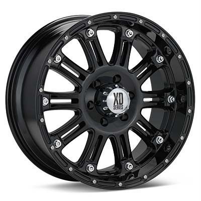 16 inch KMC XD Hoss Black Wheels Rims 6x5 5 6x139 7