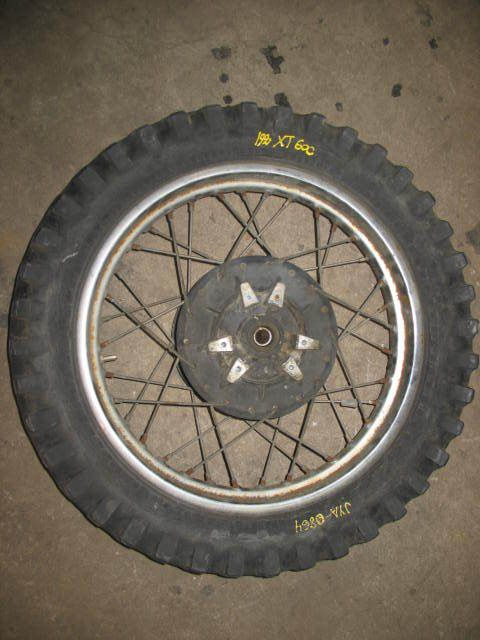 Rear Wheel Tire Rim Hub Yamaha XT600 1990