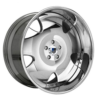 AF111 AF 111 Multi 2 Piece Chrome Wheels Rims Tires Package