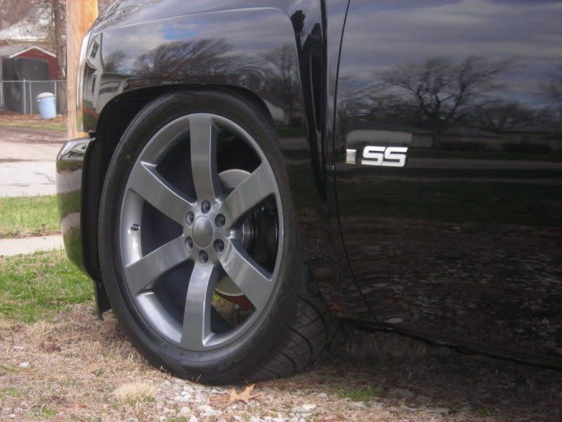 GM 1500 SS Silverado Wheels Rims & Tires Set Package Comp Grey Gray